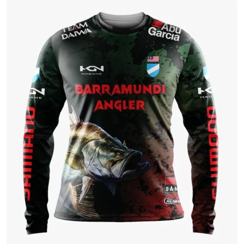 Barramundi  Angler Fishing Jersey Size xs to 8xl