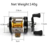 Double Centrifugal Brake Systems 3 8 1  Baitcasting All Metal Carp Fishing Drum Reel Knob Bait Casting Wheel Saltwater Magnetic