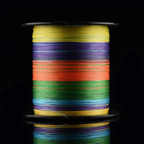 35c5c3185b0b9fdd47b783e379d5b573.webp Brand 300M Multifilament PE Braided Fishing Line 4 Stands 100LB Multicolor Sea Fly Fishing Rope Cord Leader Coated Hook Link