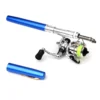 56c210317a37e597f2eeb312e34db8ec.webp 1M Mini Pocket Pen Shape Aluminum Alloy Fishing Rod Portable Baitcasting Rods Pole Fishing Reel Set Combos
