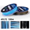 PE Wire 0 6  10  Braided Fishing line 4 Strands 100M Threads PE Multifilament Durable Carp Fishing Line Pesca