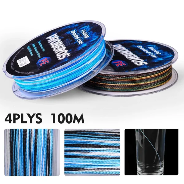PE Wire 0 6  10  Braided Fishing line 4 Strands 100M Threads PE Multifilament Durable Carp Fishing Line Pesca