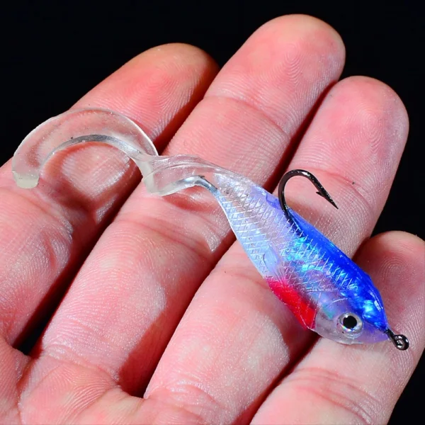 b917d079519a34c2590171613cbab967.webp 5pcs Soft Lures 2 2 Length 5 2g Weight Bait with 1 Hook Soft Bait Top Quality Fishing Lure or Fishing Tackle Tools S5